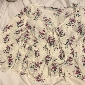 american eagle floral shirt